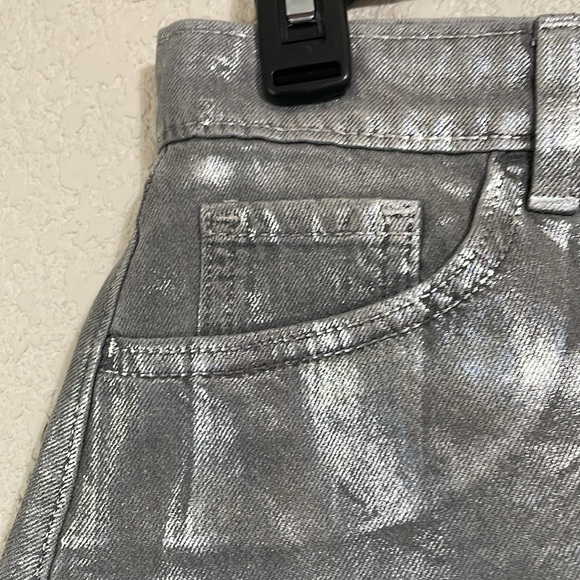 (NEW )Silver Metallic Skirt - Picture 4 of 10
